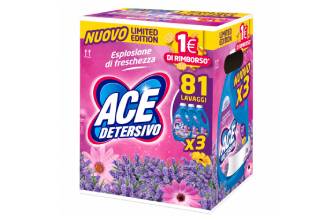 Ace Detergente Líquido Lavanda 3x27 Lavados