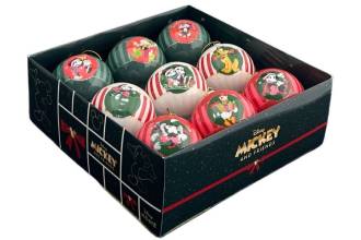 Disney Set 9 Palle di Natale Mickey & Friends