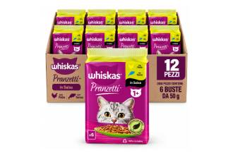 Whiskas Comida Pollo y Atún 12x6x50g