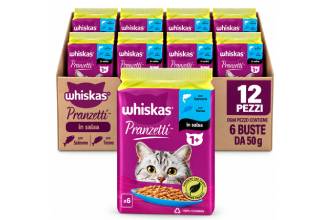 Whiskas Salmón y Atún 12x6x50g