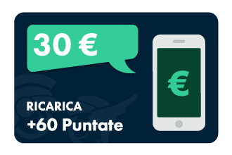 30&euro; Ricarica Tel. +60 P