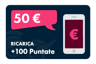 50&euro; Ricarica Tel +100P